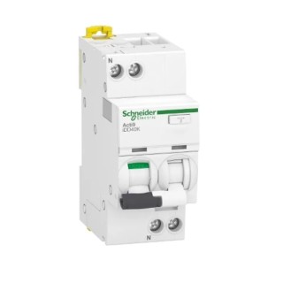 Schneider Electric Residual Current Circuit Breaker with Overload Protection 40A Current Rating 1-Pole 30 mA Trip A9DK1640