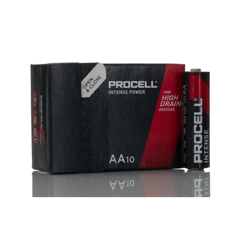 Duracell Procell Intense Alkaline AA Battery 1.5 V, 3.112 Ah Capacity, IEC LR6 5000394136830