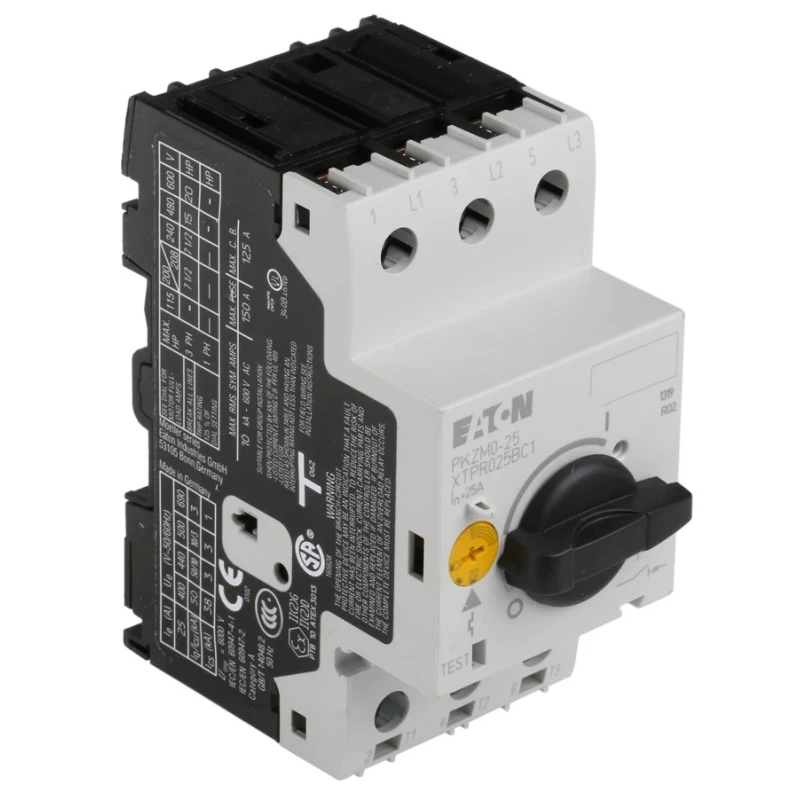 Eaton Motor Protection Circuit Breaker PKZM0-25, 20A to 25A, 690V AC, 3 Poles, Current Transformer Sensing 046989 PKZM0-25
