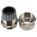 Lapp SKINDICHT Series 5 Cable Gland Kit PG21, Nickel-Plated Brass, Clamping Range 11-18mm 52015750+52003540