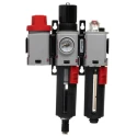 Norgren 3/8 in G Filter Regulator Lubricator with Automatic Drain, 40 μm Filtration, Integrated Pressure Gauge BL82-301G