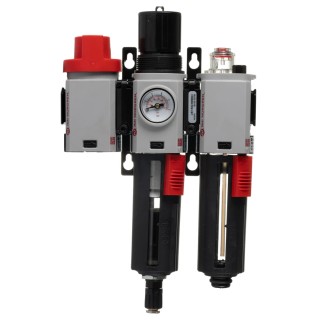 Norgren 3/8 in G Filter Regulator Lubricator with Automatic Drain, 40 μm Filtration, Integrated Pressure Gauge BL82-301G