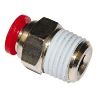Norgren Pneufit C Series Pneumatic Fitting Female Threaded-to-Tube Nickel Plated Brass, 1/4 in R, 4 mm C01250428