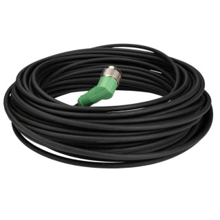 Phoenix Contact Sensor Actuator Cable Female 4 Contacts Right Angle Connector 20m Length 250V PUR Jacket 1545001