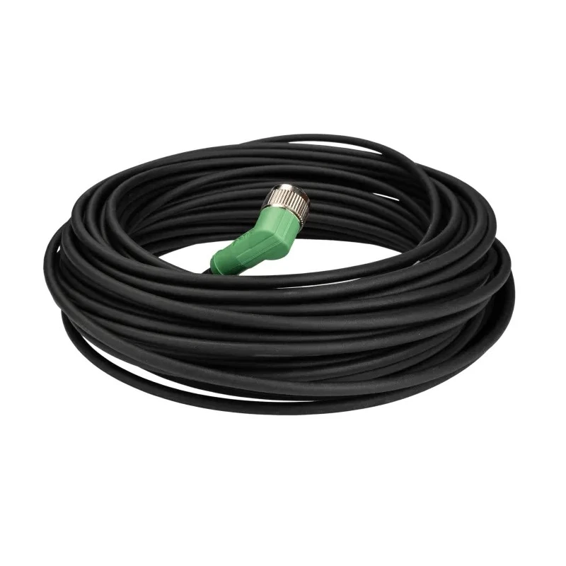 Phoenix Contact Sensor Actuator Cable Female 4 Contacts Right Angle Connector 20m Length 250V PUR Jacket 1545001