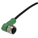Phoenix Contact Sensor Actuator Cable Female 4 Contacts Right Angle Connector 20m Length 250V PUR Jacket 1545001
