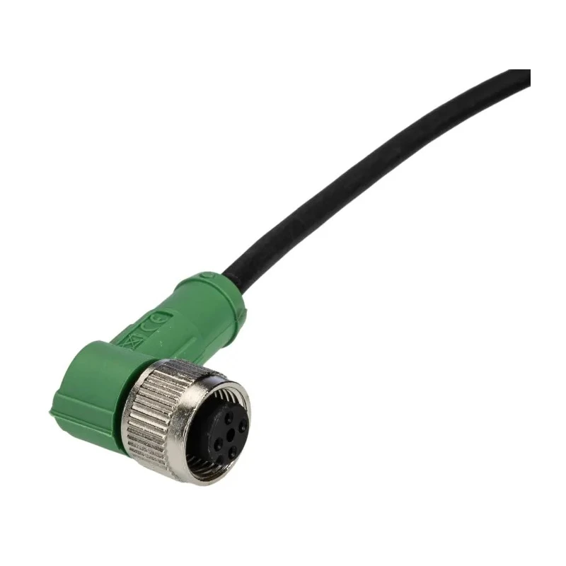 Phoenix Contact Sensor Actuator Cable Female 4 Contacts Right Angle Connector 20m Length 250V PUR Jacket 1545001
