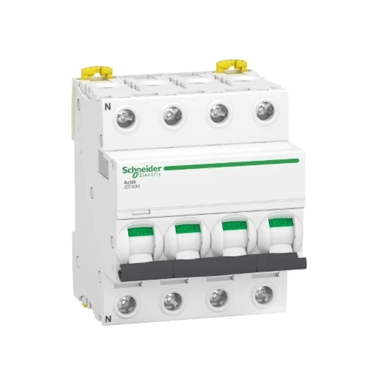 Schneider Electric Acti9 Acti9 iDT40H Miniature Circuit Breaker, 3+N-Pole, 40A, Type C, 400V AC, 10000A Breaking A9P26440