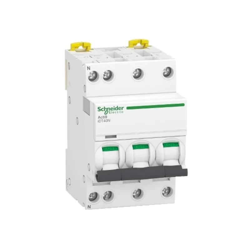 Schneider Electric Acti9 Acti9 iDT40N Miniature Circuit Breaker, 3+N-Pole, 16A, Type D, 400V AC, 6000 A Breaking A9P34716