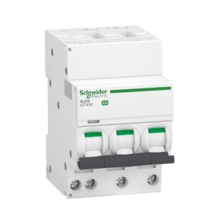 Schneider Electric Acti9 Acti9 iDT40K XA Miniature Circuit Breaker 3+N-Pole 16A Type C 230V AC 4500A Breaking A9PK1716