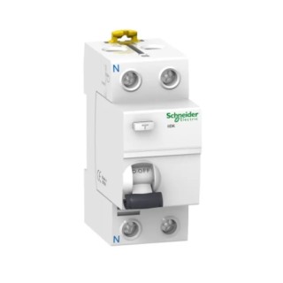 Schneider Electric Residual Current Circuit Breaker 40A 2-Pole 30mA Type AC 500A Breaking Capacity 240V AC Acti9 