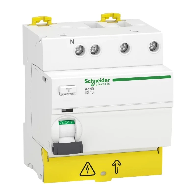 Schneider Electric Acti9 iIG40 Series Residual Current Circuit Breaker 63A, 3+N-Pole, 30mA, Type AC, 1500A, 415V A9R67763