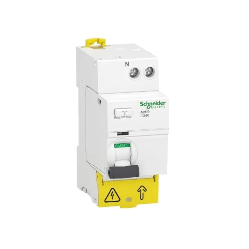 Schneider Electric Acti9 iIG40 Series Residual Current Circuit Breaker 63A 1-Pole 300mA Type AC 500A 230V AC A9R77663