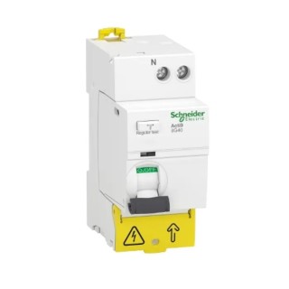 Schneider Electric Residual Current Circuit Breaker Acti9 iIG40 Series 63A 1-Pole 30 mA Type AC 500A Breaking A9R87663