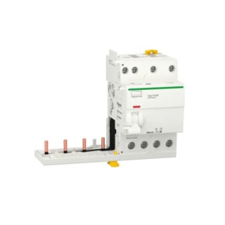 Schneider Electric Acti9 Series Residual Current Circuit Breaker, 63A, 4-Pole, 300mA, Type AC, 500A Breaking Capacity