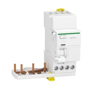 Schneider Electric Acti9 Series Residual Current Circuit Breaker 40A 3-Pole 30mA Type A 500A 400V AC 