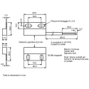 Assemtech Reed Switch Rectangular Body 100V AC, 0.25A, Black Polypropylene Housing S1365