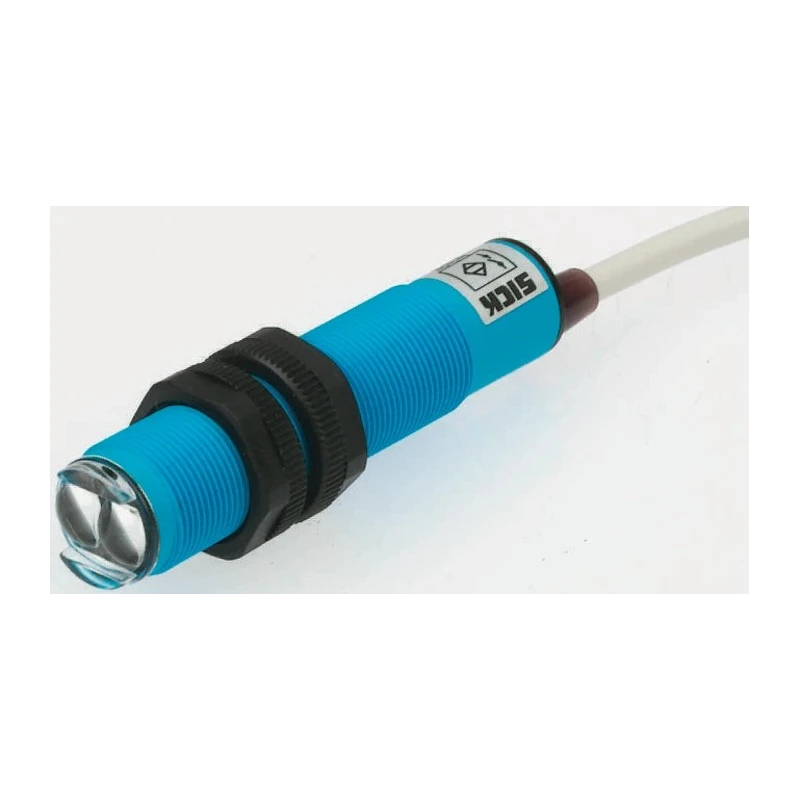 SICK Diffuse Photoelectric Sensor Barrel Sensor 2 mm to 100 mm Detection Range Triac Output IP67 VT18-2T1112