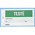 Brady Pre-Printed 148 x 75 mm Durable Polypropylene Tie-Fixing Labels Pack of 10 TAG-F-TESTE-75X150MM