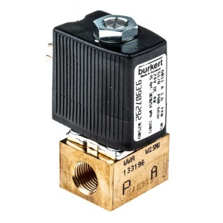RS PRO Solenoid Valve 2 Port NC Brass Body 24V DC 3.18 mm Orifice Diameter 1.6mm Series 6011 134071