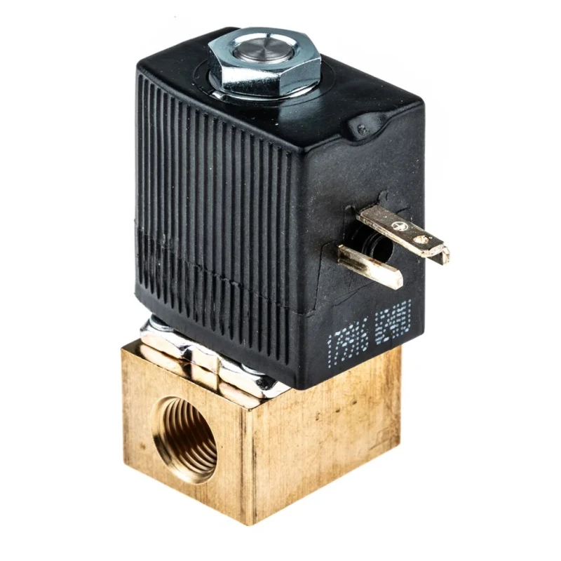 RS PRO Solenoid Valve 2 Port NC Brass Body 24V DC 3.18 mm Orifice Diameter 1.6mm Series 6011 134071