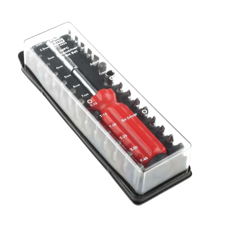 RS PRO Screwdriver Bit Set 29 Pieces, S2 Steel, 25mm Length 213-0923