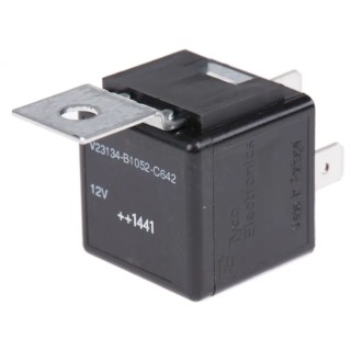 TE Connectivity Mini ISO Automotive Relay, 12V DC Coil, 40A Switching Current, SPST, Silver V23134B1052C642 3-1393303-4