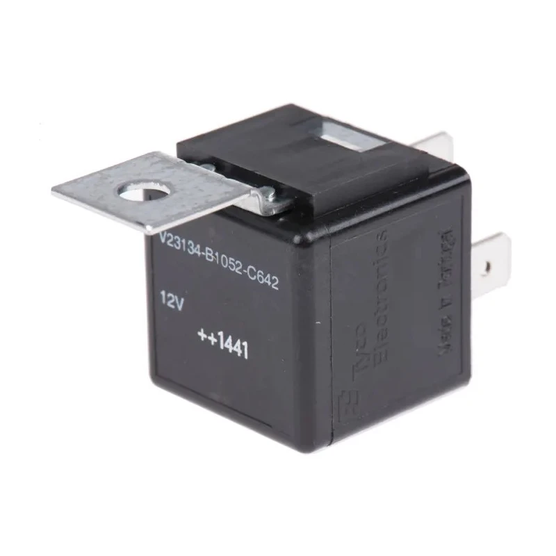 TE Connectivity Mini ISO Automotive Relay, 12V DC Coil, 40A Switching Current, SPST, Silver V23134B1052C642 3-1393303-4