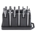 RS PRO Torx Screwdriver Bit Set 16 Pieces, S2 Steel, Sizes T20 to T55, 75mm Length, 1/2 in Drive 213-0945