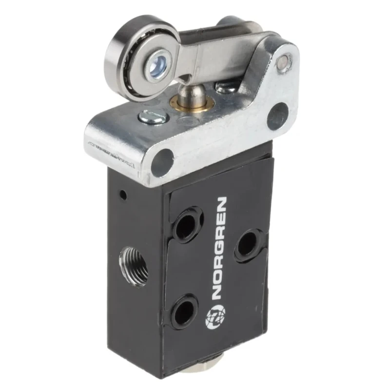 Norgren Roller Pneumatic Manual Control Valve S666 Series, G 1/8, 3/2 Function, 10 bar, 197L/min Flow Rate, Die S/666/83/R