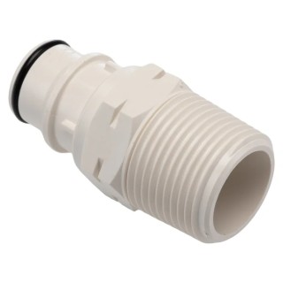 Colder Products Hose Connector Threaded 3/4 in Male Polysulfone Body 8.6 bar HFCD241235BSPT