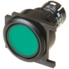 EAO 61 Series Green Latching Flush Mount Push Button Head 30mm Diameter IP65 Protection IP65