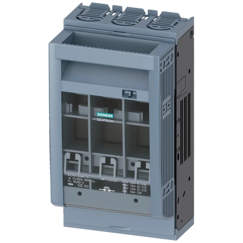 Siemens Fuse Switch Disconnector, 3-Pole, 160A, Enclosed, Floor Mount, 690V 3NP1133-1CA20