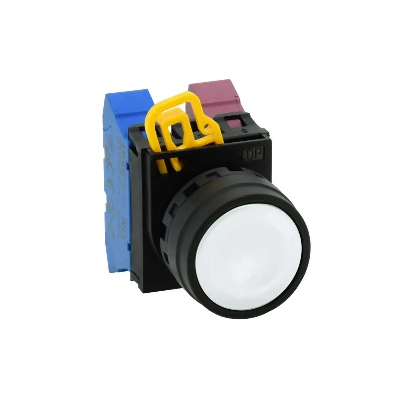Idec YW1B Series Black Momentary Push Button Head, 22 mm Cutout, IP67, IP69K YW1B