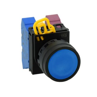 Idec YW1B Series Black Momentary Push Button Head 22mm Cutout IP67 IP69K YW1B