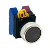 Idec Black Maintained Round Push Button Head 22 mm Cutout Diameter IP65 YW4B