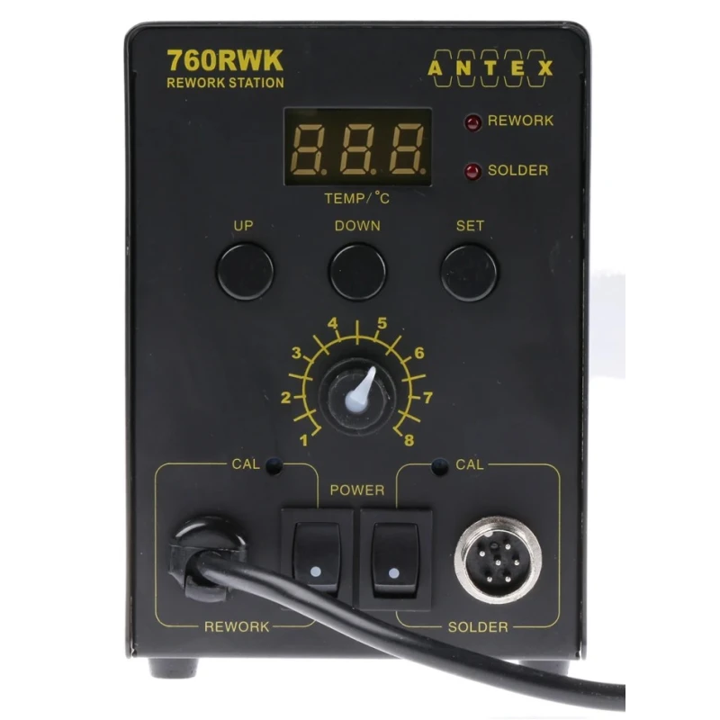 Antex Electronics Digital Soldering & Hot Air Rework Station 50 W, 230 V UD82D70