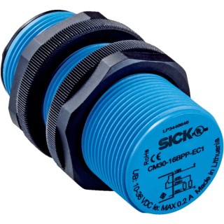 SICK Threaded Barrel Capacitive Proximity Sensor M30 x 1, 16 mm Detection Range, NPN Output, 200mA, 30V DC CM30-16BNP-EC1