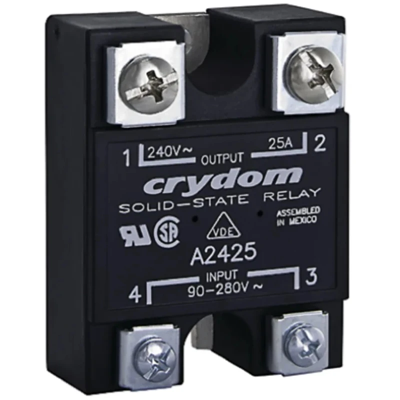 Crydom 1 Series Solid State Relay, Panel Mount, 90A Load Current, 280Vrms Load Voltage, 32V Control D2490PG