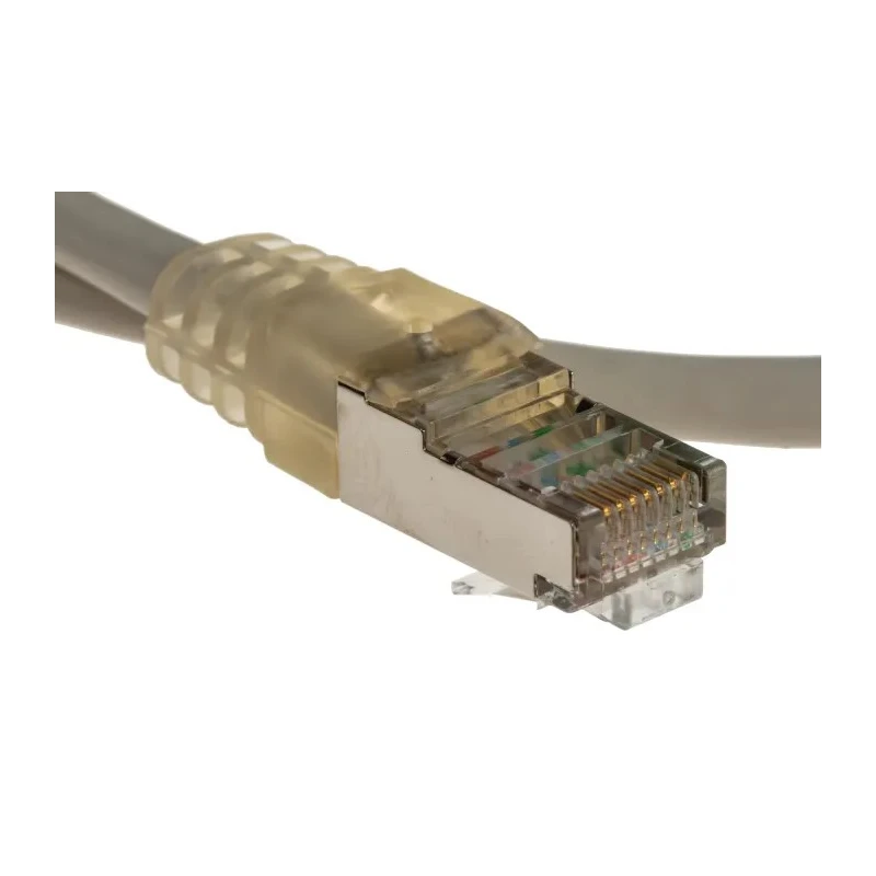 Decelect SPE Cat5 Shielded Ethernet Cable, Grey PVC Jacket, 1 m Length, Terminated 