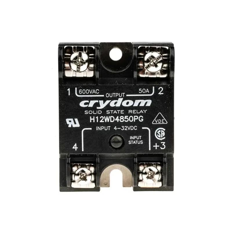 Crydom Solid State Relay Panel Mount, 50 A Load Current, 660 V AC Load, 32 V Control Voltage H12WD