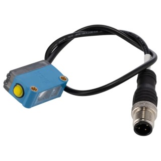 SICK Contrast Sensor RGB LED 12.5 mm, PNP Output, 50 mA IO-Link Interface, IP67 ABS Housing, 24V DC KTM-WP11182P