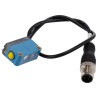 SICK Contrast Sensor RGB LED 12.5 mm, PNP Output, 50 mA IO-Link Interface, IP67 ABS Housing, 24V DC KTM-WP11182P