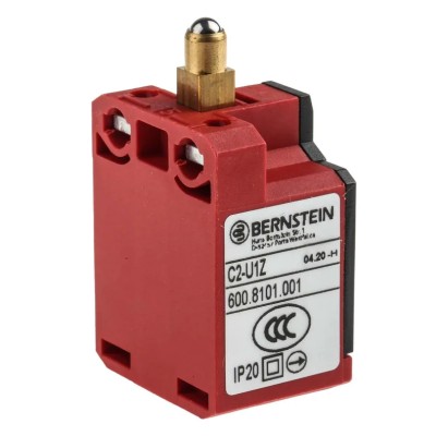 Bernstein AG C2 Series Plunger Interlock Switch, 1 NO/1 NC, IP20, Glass Reinforced Plastic Housing 