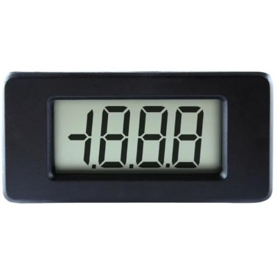 Lascar Digital Voltmeter DC, LCD Display 3-Digits ±3 %, Cutout 45x21.5 mm, Digit Height 12.5 mm V125 V 125