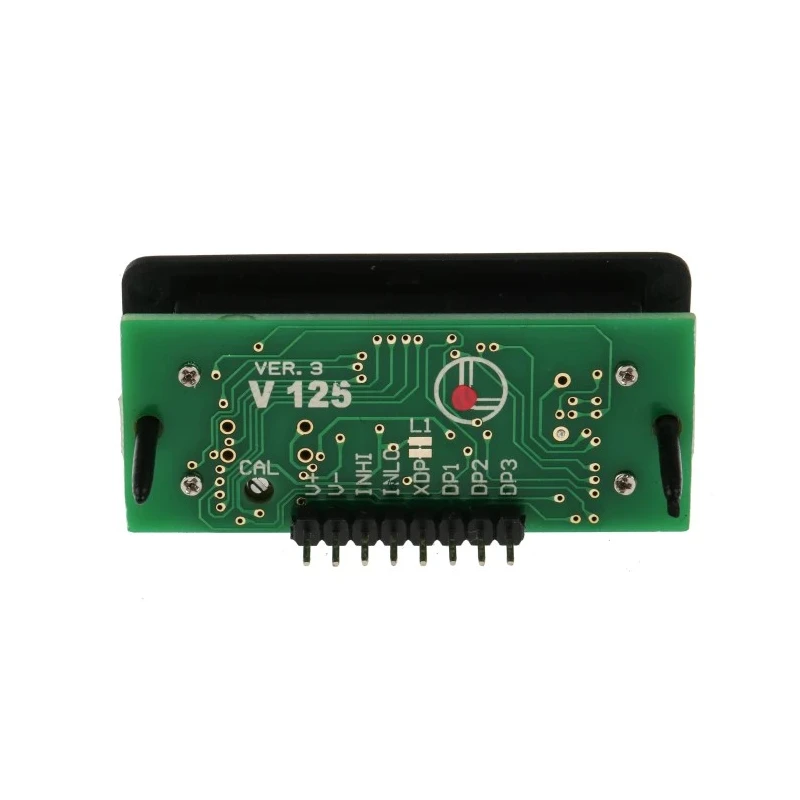 Lascar Digital Voltmeter DC, LCD Display 3-Digits ±3 %, Cutout 45x21.5 mm, Digit Height 12.5 mm V125 V 125