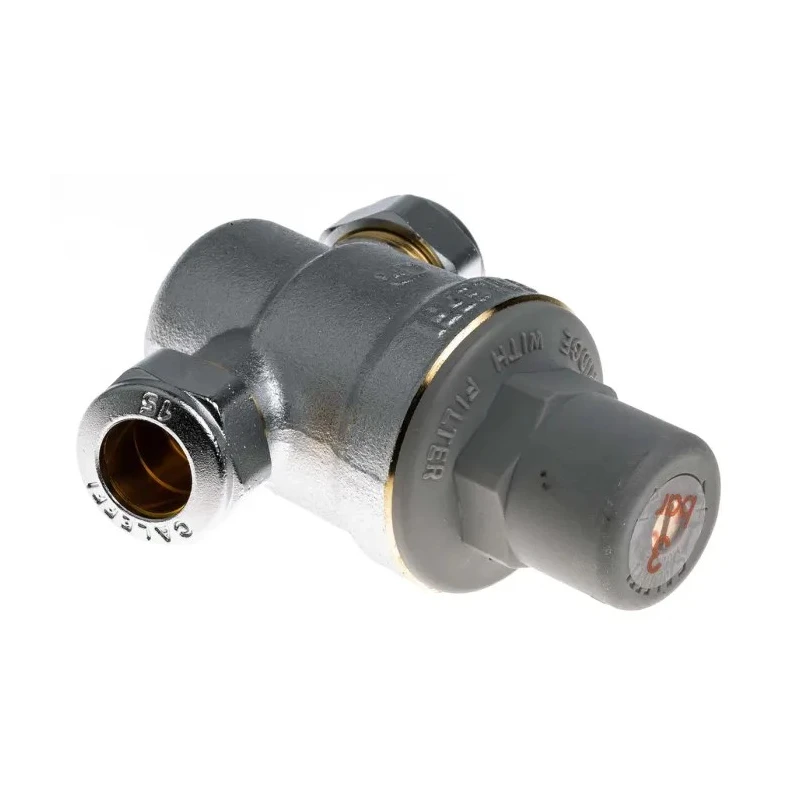 RS PRO Pressure Reducing Valve Compression Inlet 15 mm Chrome Plated Brass Body 2 L/s Flow 431-8888