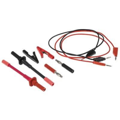 Schutzinger Test Lead Kit 2mm, 10A, Crocodile Clip Connector, Germany SET 3177