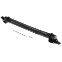 RS PRO Steel Gate Spring, 254 mm, Steel Material, Black Epoxy Finish, Adjustable Tension 436-0570