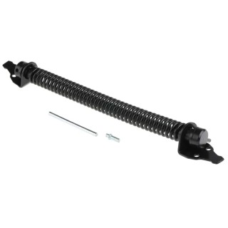 RS PRO Steel Gate Spring, 254 mm, Steel Material, Black Epoxy Finish, Adjustable Tension 436-0570